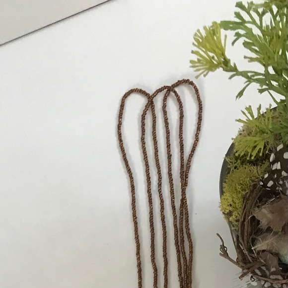 Bronze Tassel Necklace Multi Strand - Picture 4 of 7